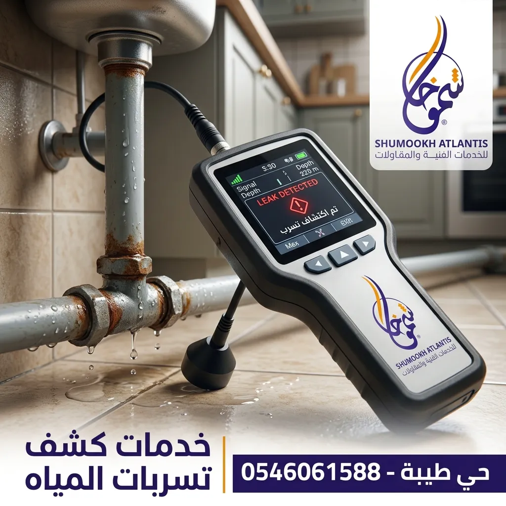 أحدث جهاز كشف تسربات المياه حي طيبة