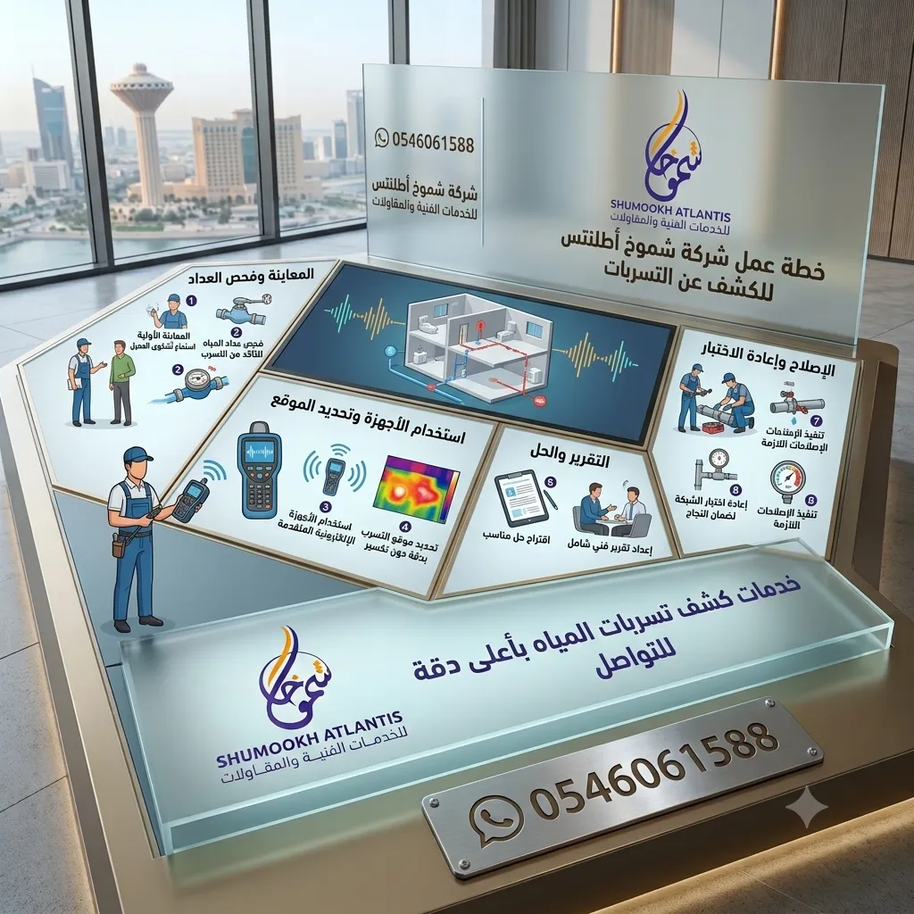 خطوات الكشف باستخدام جهاز كشف تسربات المياه في العقربية بداية من الفحص وحتى تحديد موقع التسرب