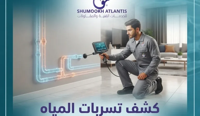 كشف تسربات المياه بدون تكسير باستخدام أحدث الأجهزة من شركة شموخ أطلنتس في الدمام والمنطقة الشرقية