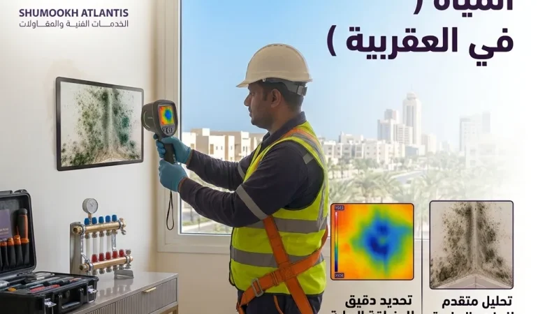 كشف تسربات المياه في العقربية بدون تكسير